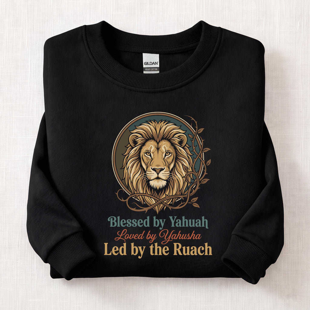 Led By Ruach Sweatshirt — Black