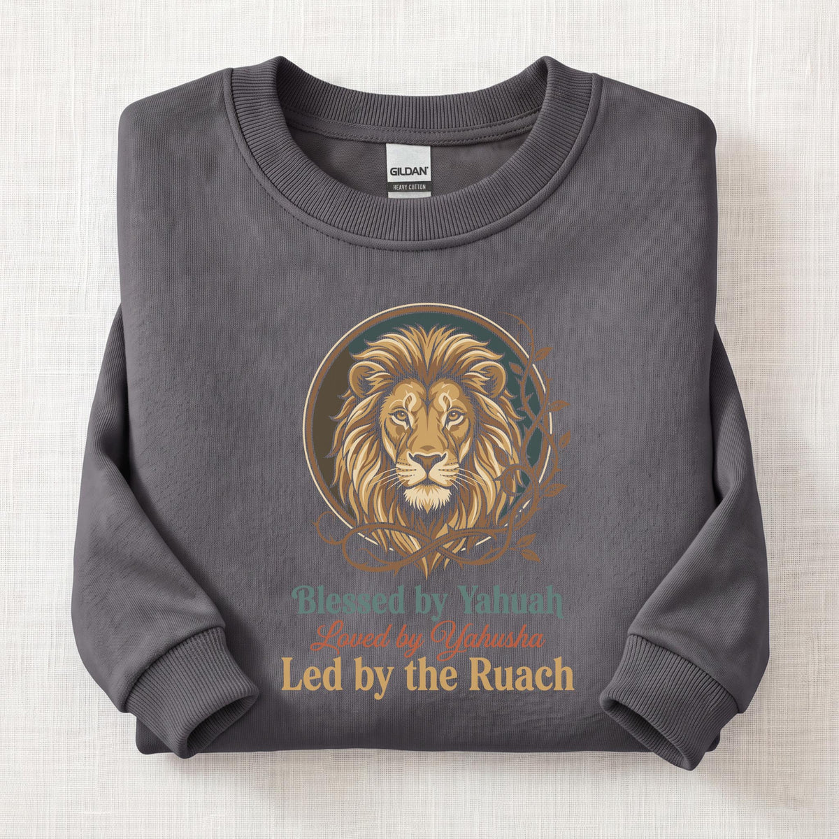 Led By Ruach Sweatshirt — Charcoal