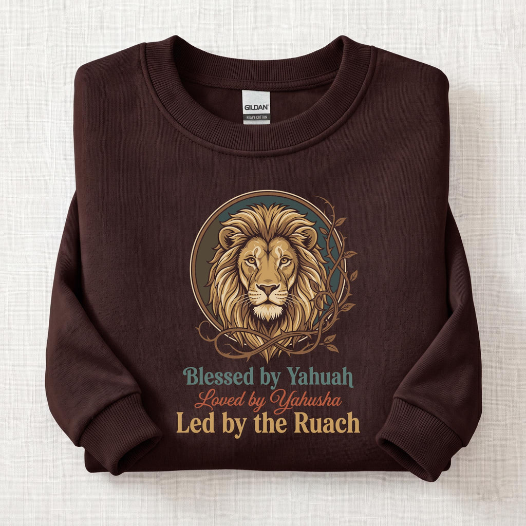 Led By Ruach Sweatshirt — Dark Chocolate