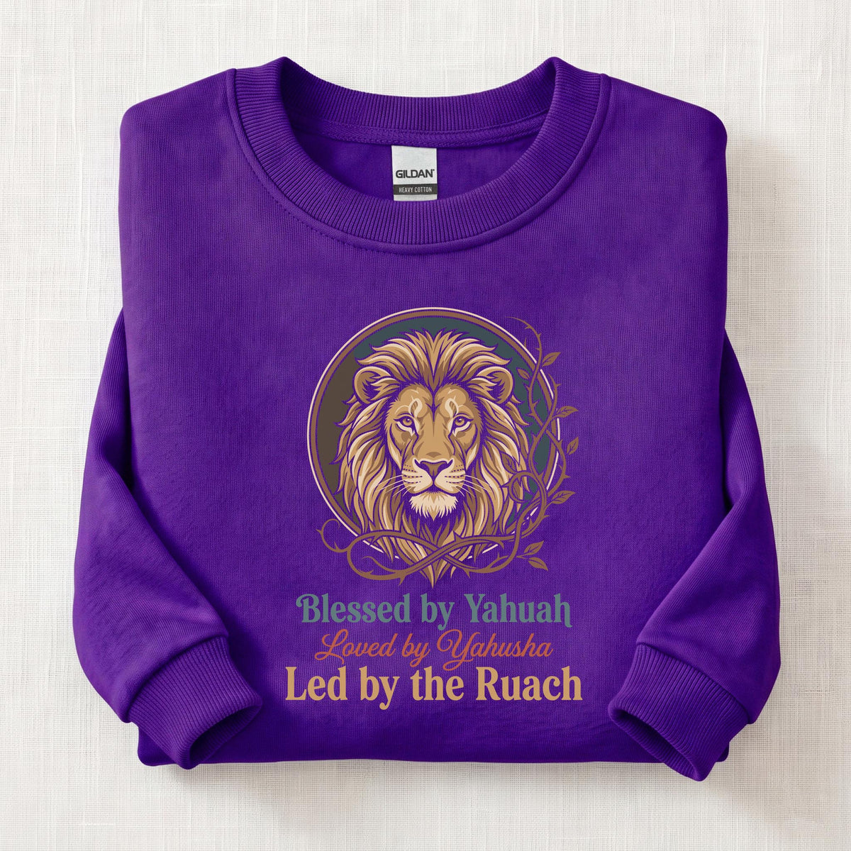 Led By Ruach Sweatshirt — Purple