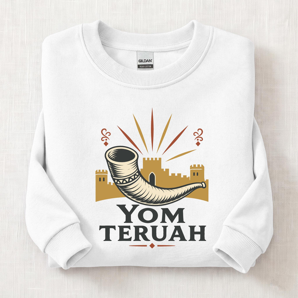Yom Teruah Feast Sweatshirt — White