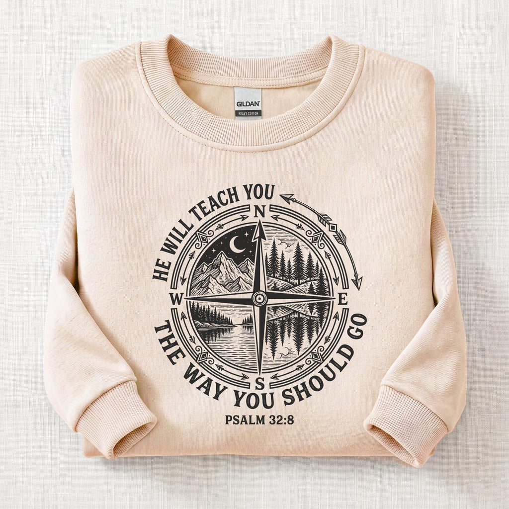 He Will Teach You Sweatshirt — Sand