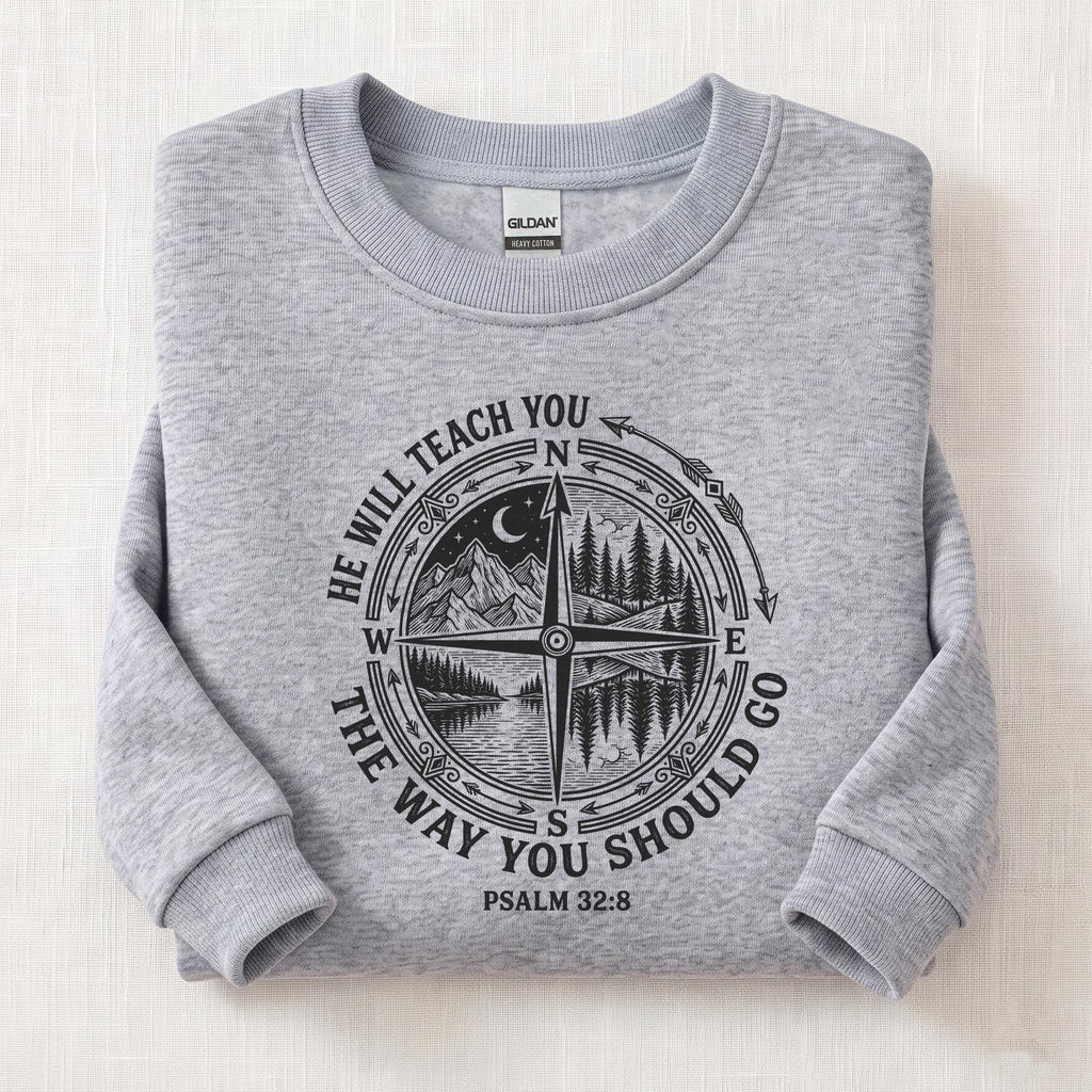 He Will Teach You Sweatshirt — Sport Grey