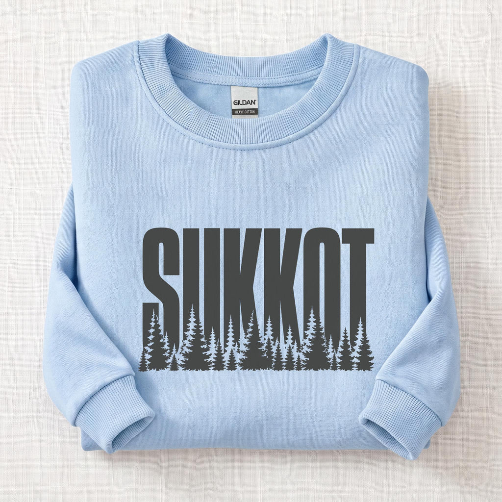 Celebrate Sukkot Sweatshirt — Light Blue