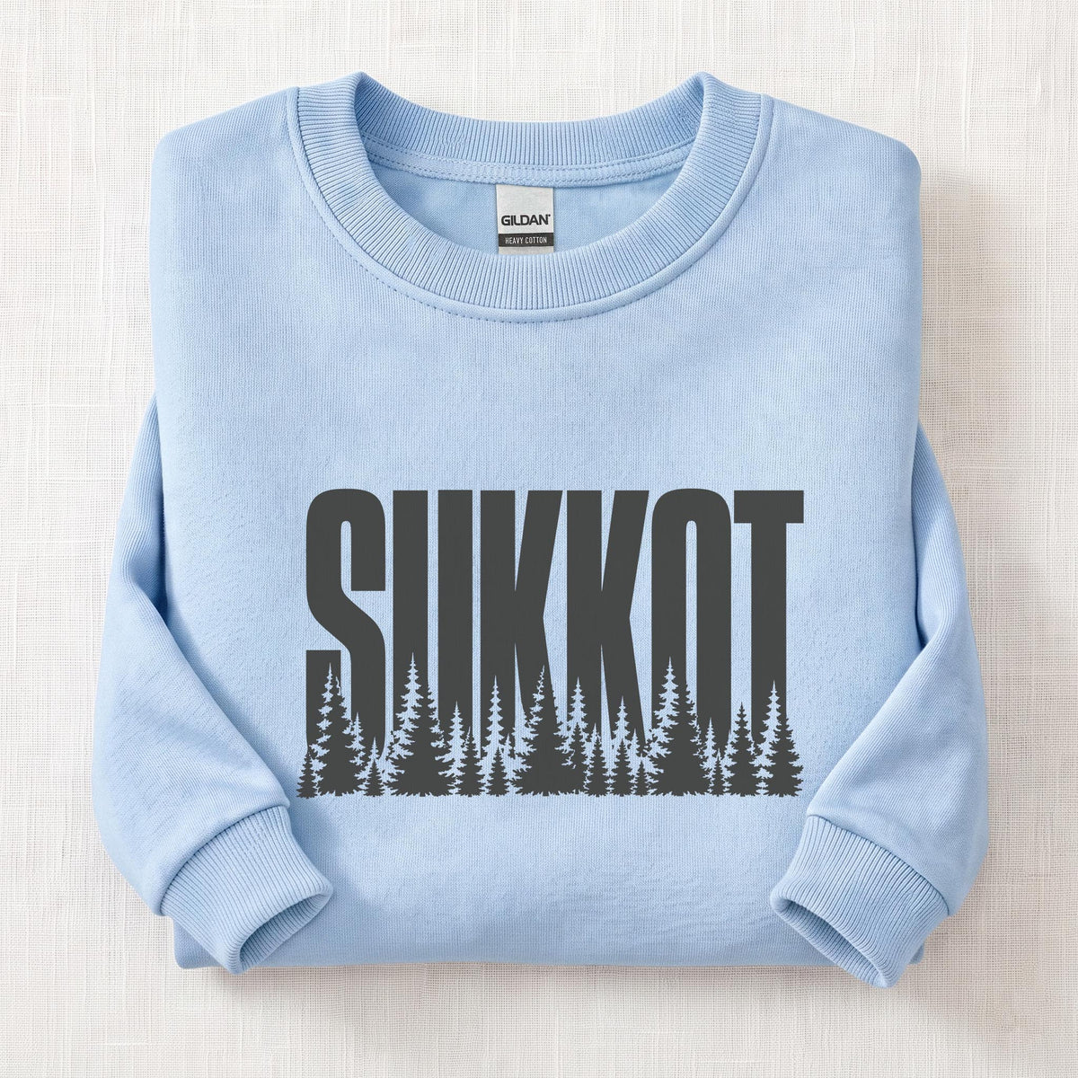 Celebrate Sukkot Sweatshirt — Light Blue