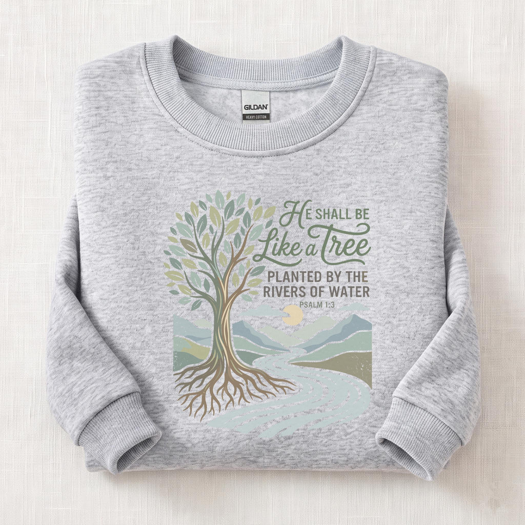 Rooted In Faith Sweatshirt — Ash