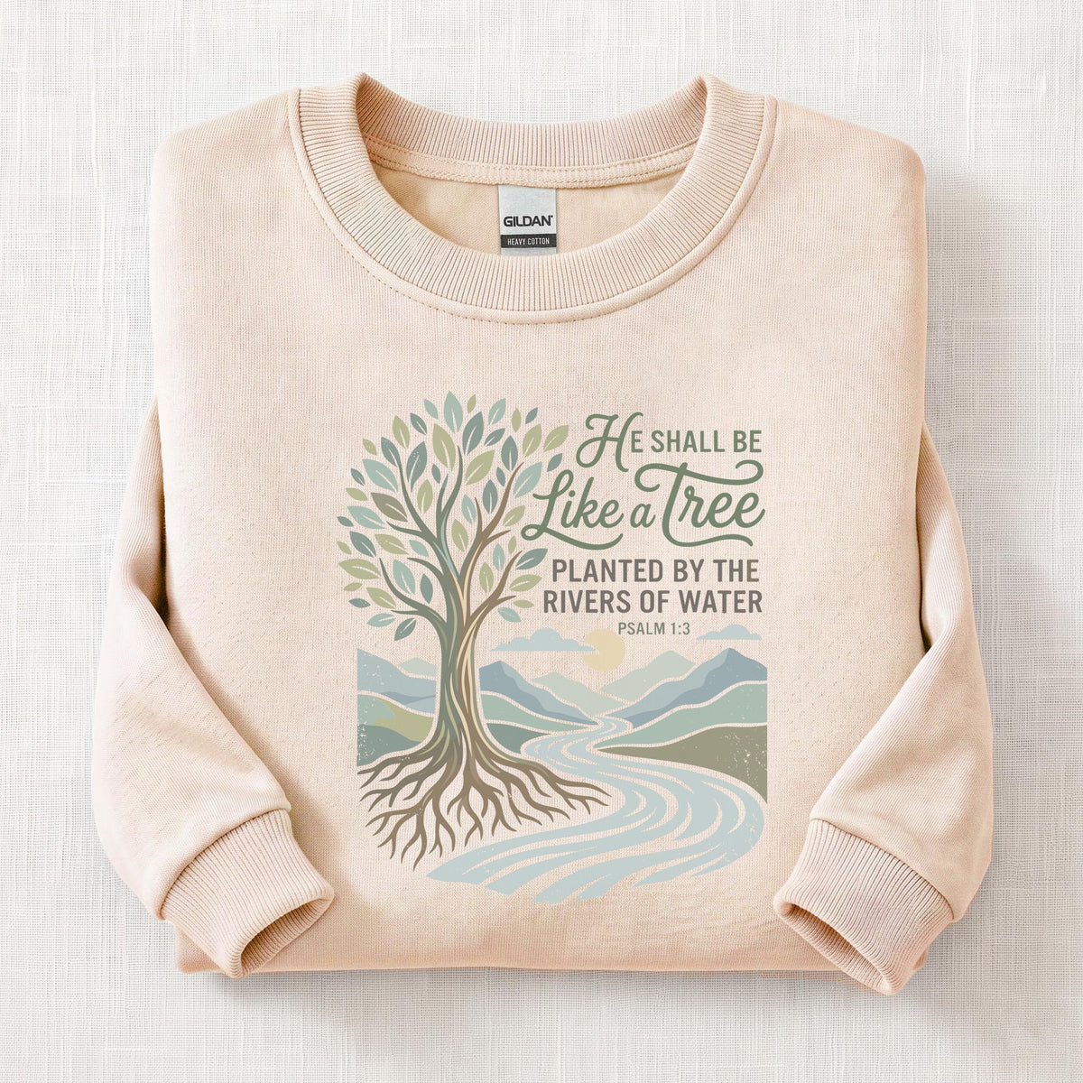 Rooted In Faith Sweatshirt — Sand