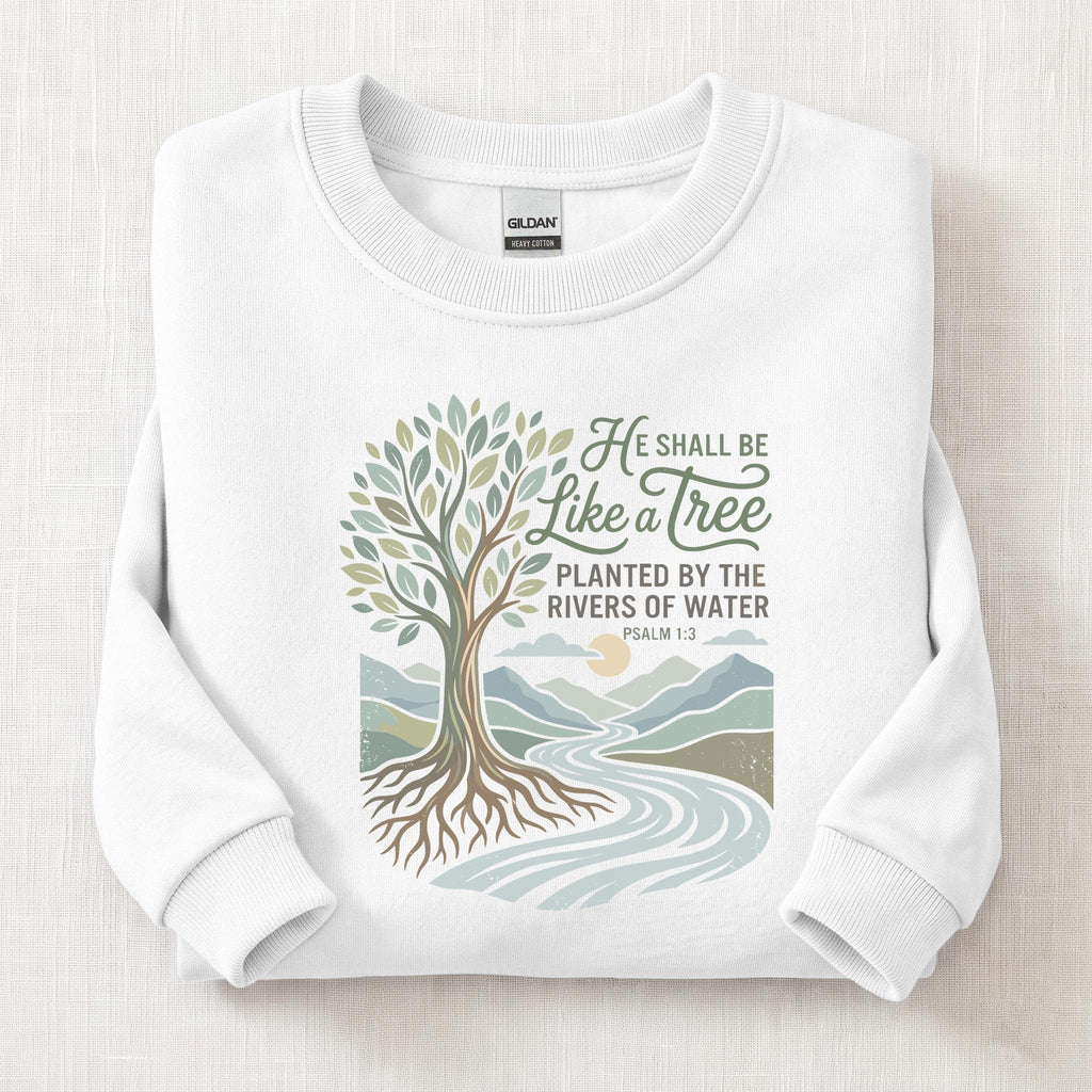 Rooted In Faith Sweatshirt — White