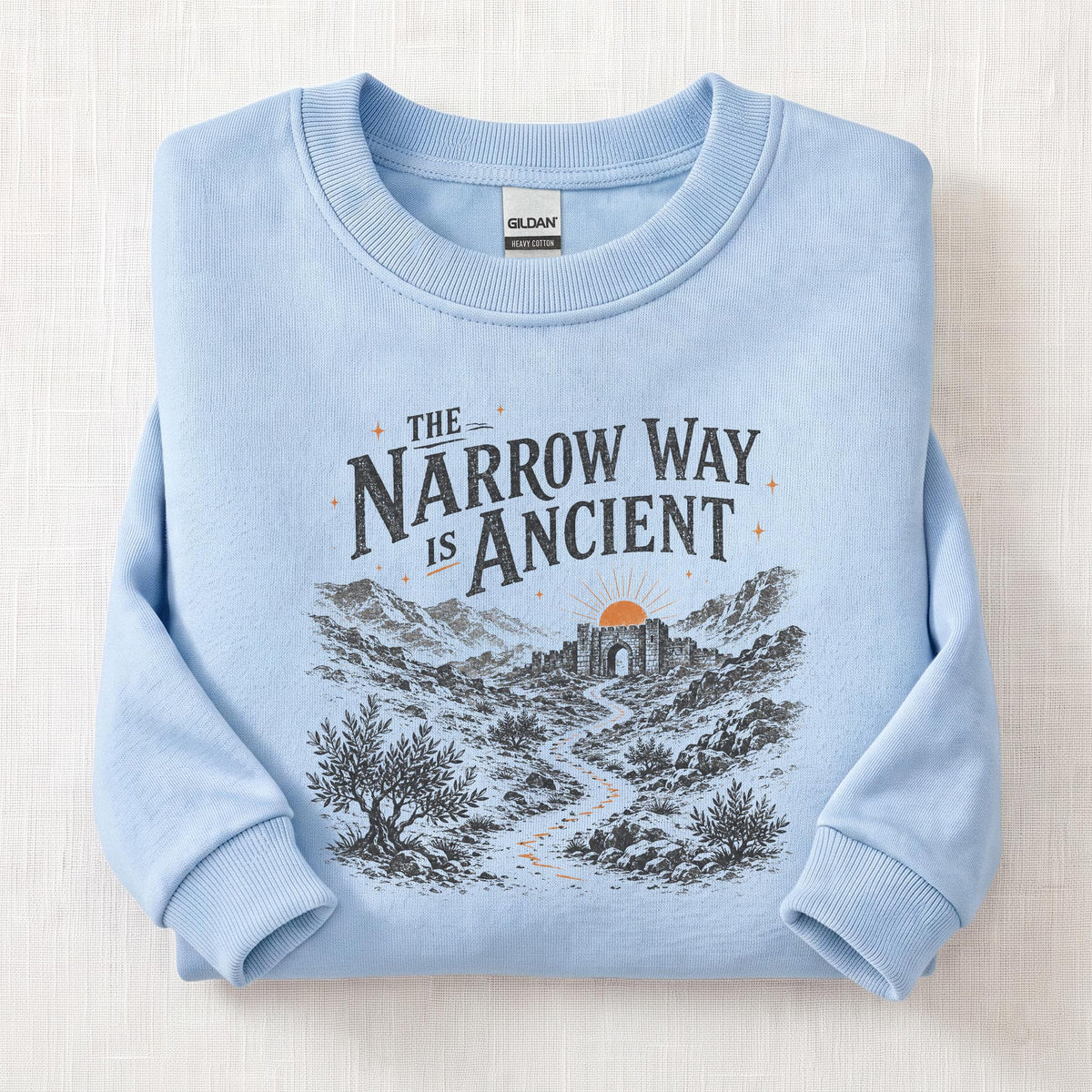 Narrow Way Sweatshirt — Light Blue