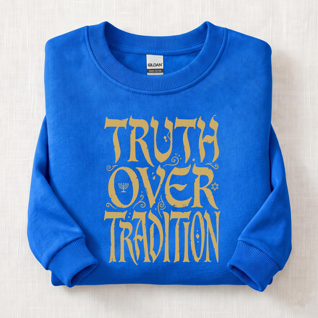 Truth Over Tradition Ancient Sweatshirt — Royal