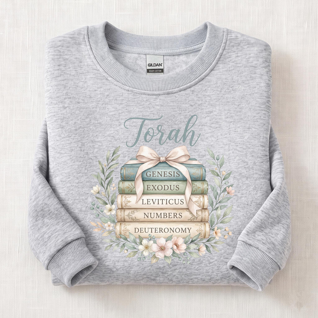 Books of Torah Sweatshirt — Ash