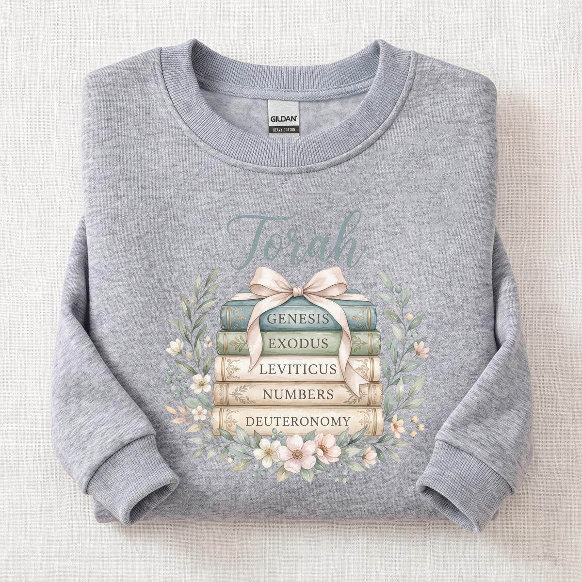 Books of Torah Sweatshirt — Sport Grey