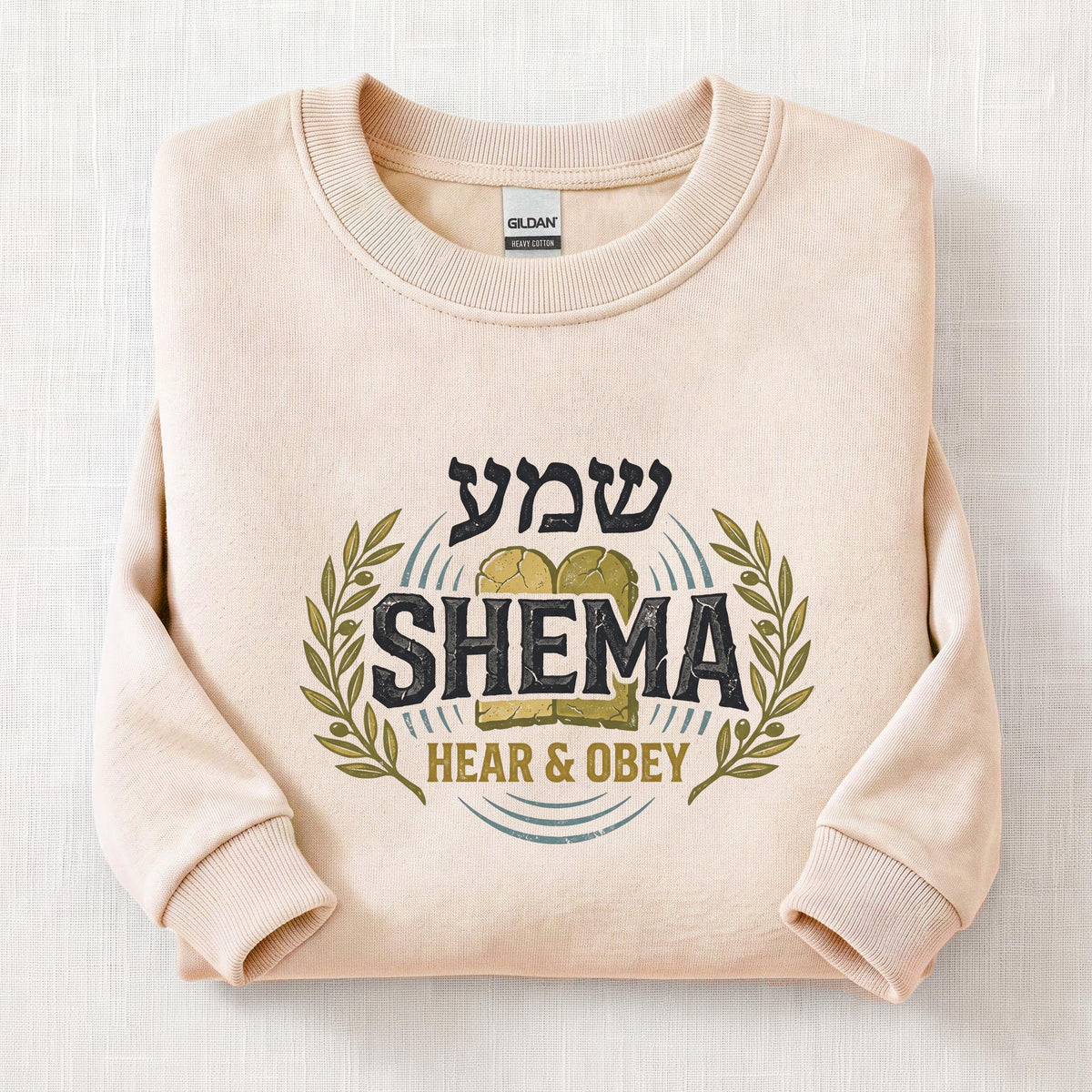 Hear & Obey Sweatshirt — Sand