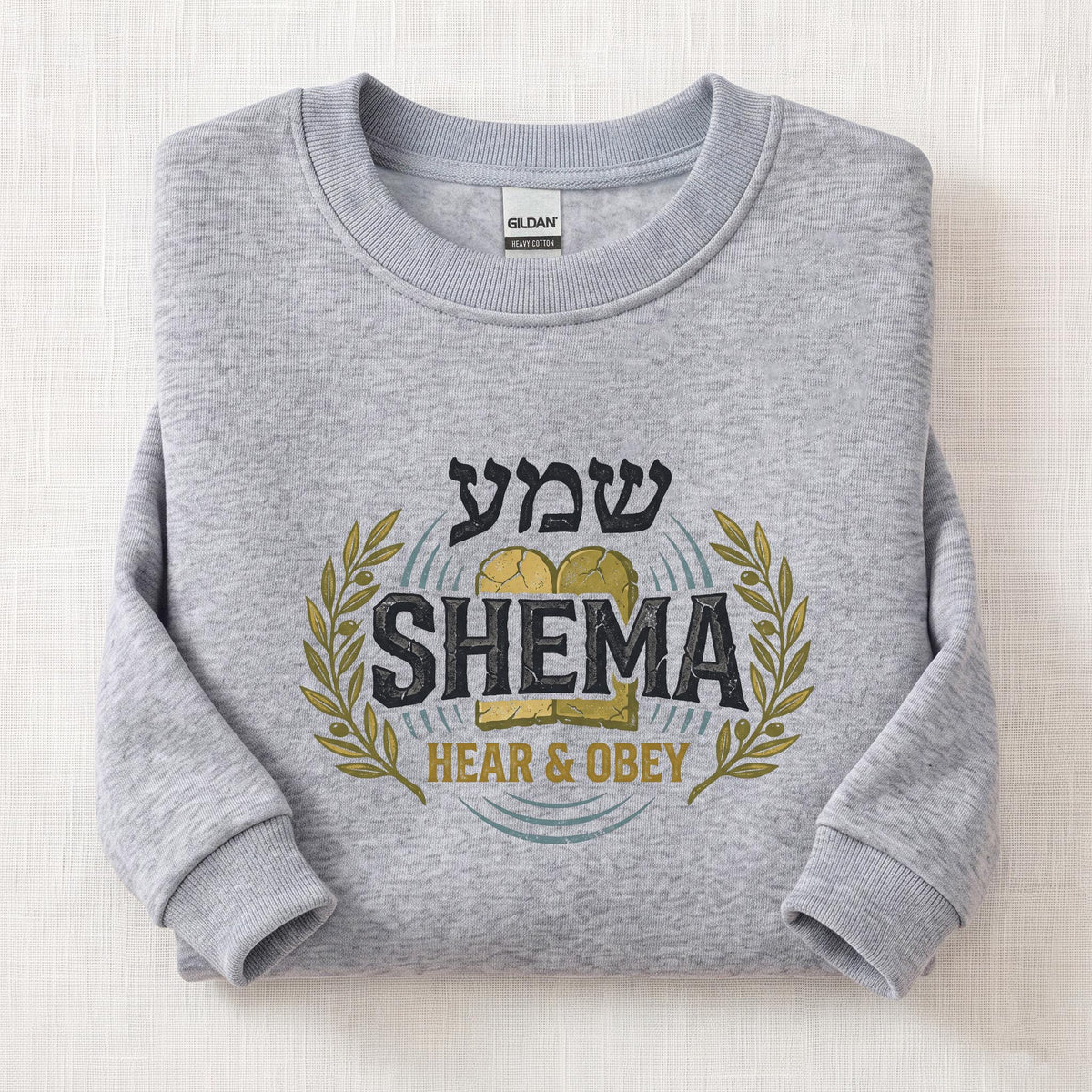 Hear & Obey Sweatshirt — Sport Grey