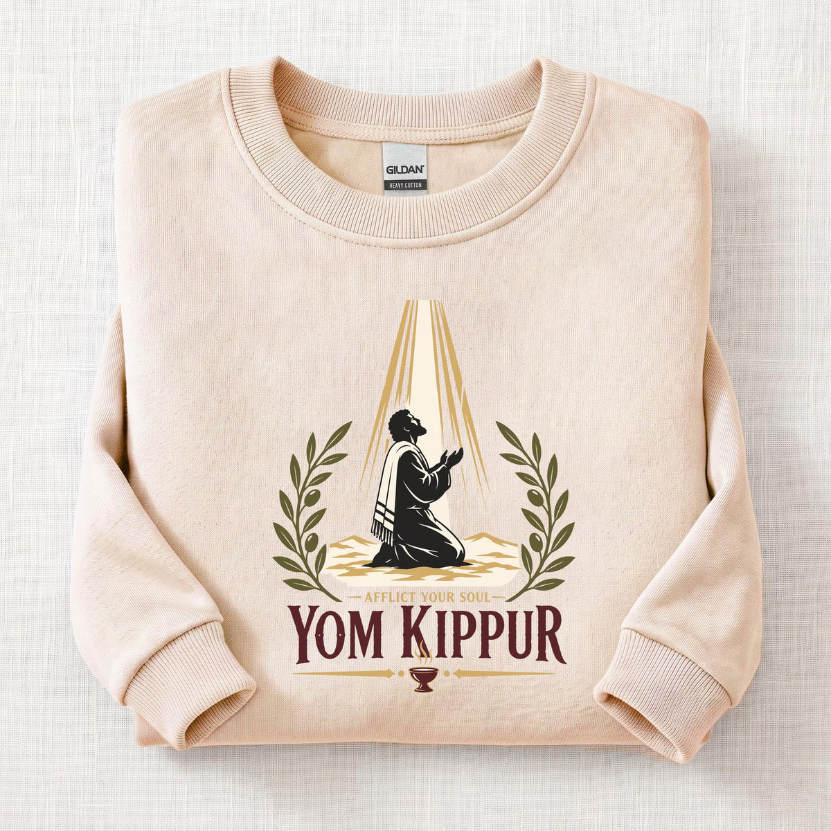 Yom Kippur Sweatshirt — Sand