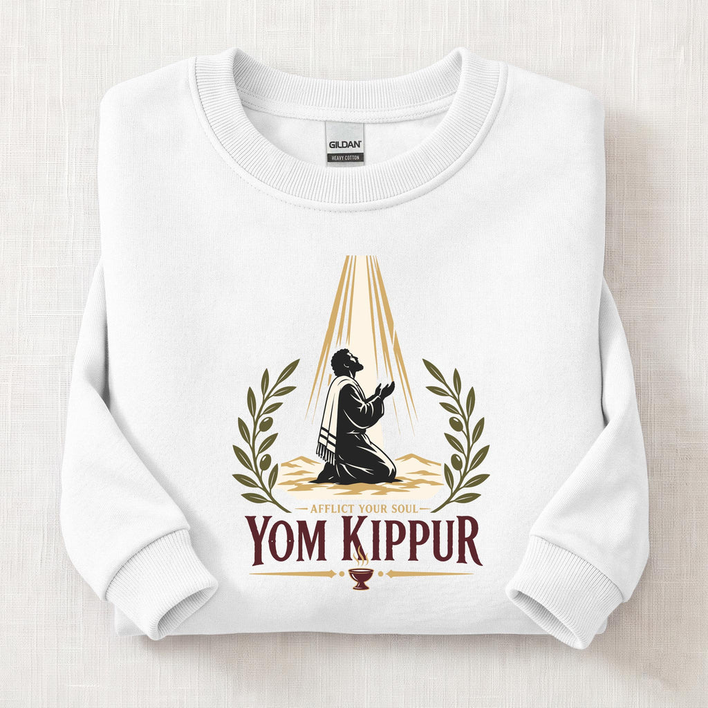 Yom Kippur Sweatshirt — White