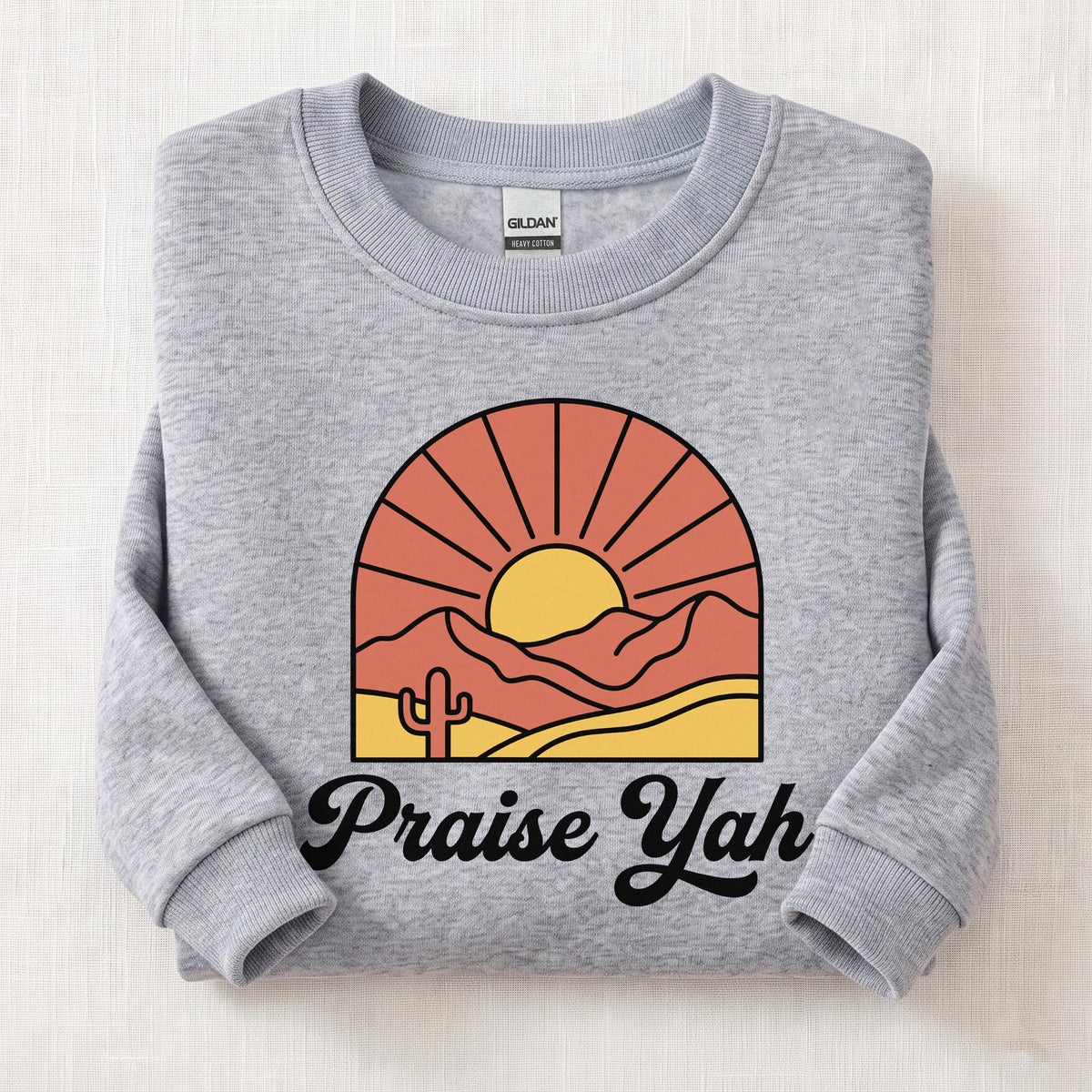 Praise Yah Always Sweatshirt — Sport Grey