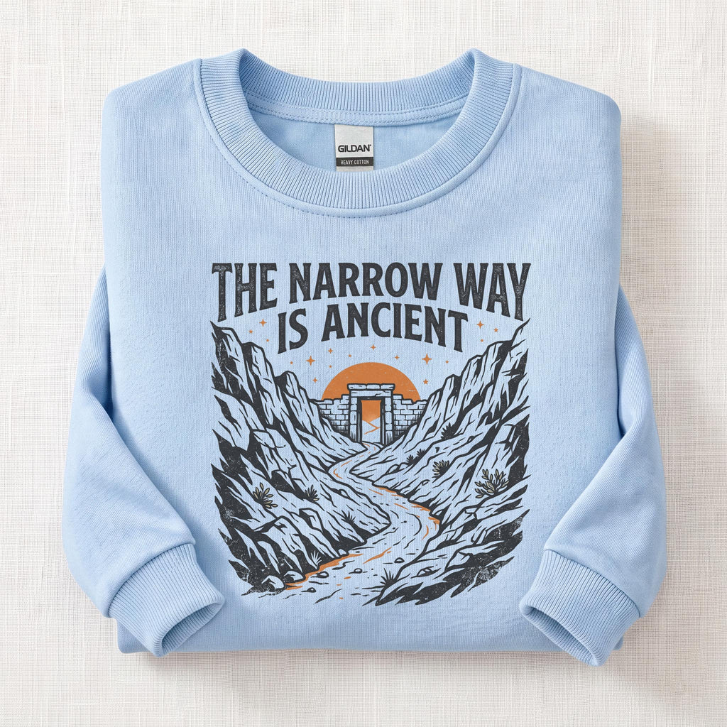 Narrow Ancient Way Sweatshirt — Light Blue