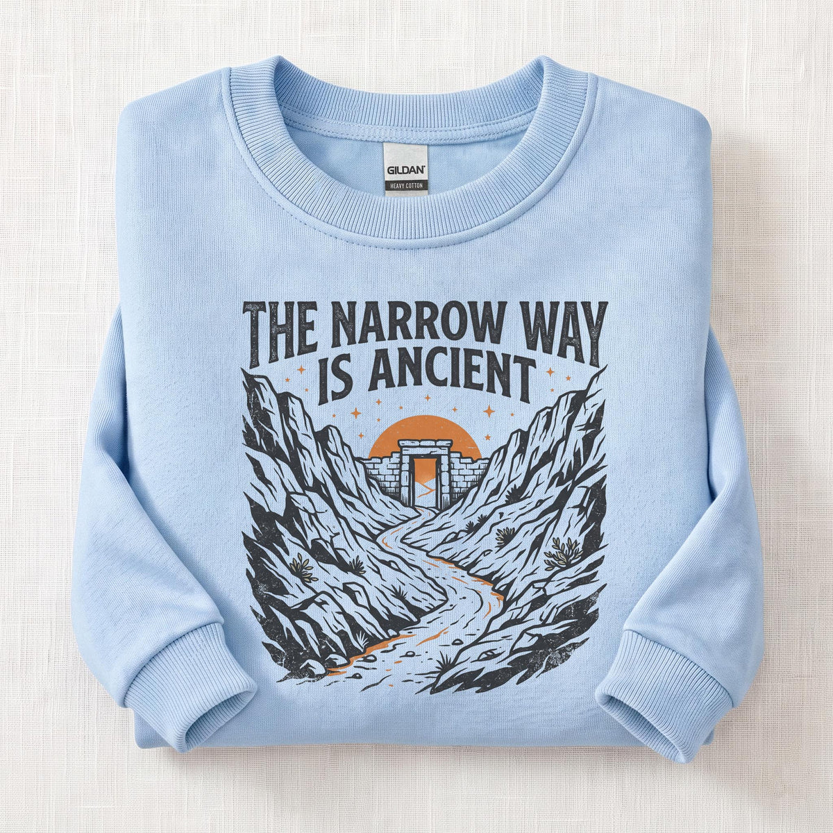 Narrow Ancient Way Sweatshirt — Light Blue