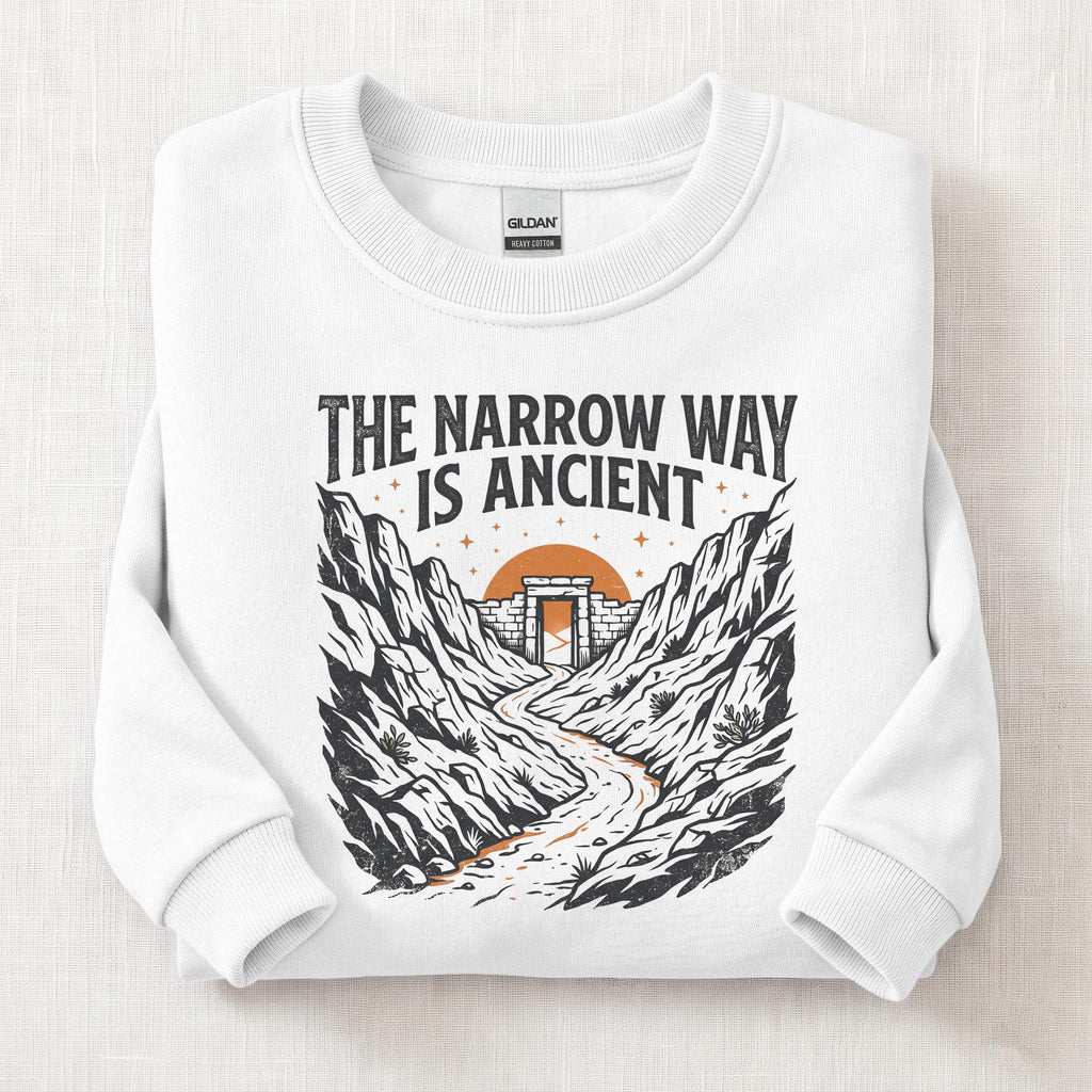 Narrow Ancient Way Sweatshirt — White
