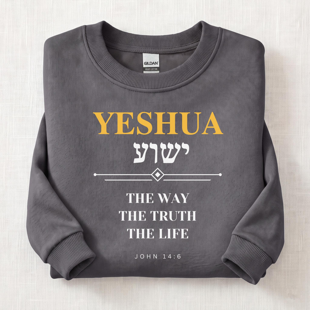 Yeshua The Way The Truth Sweatshirt — Charcoal