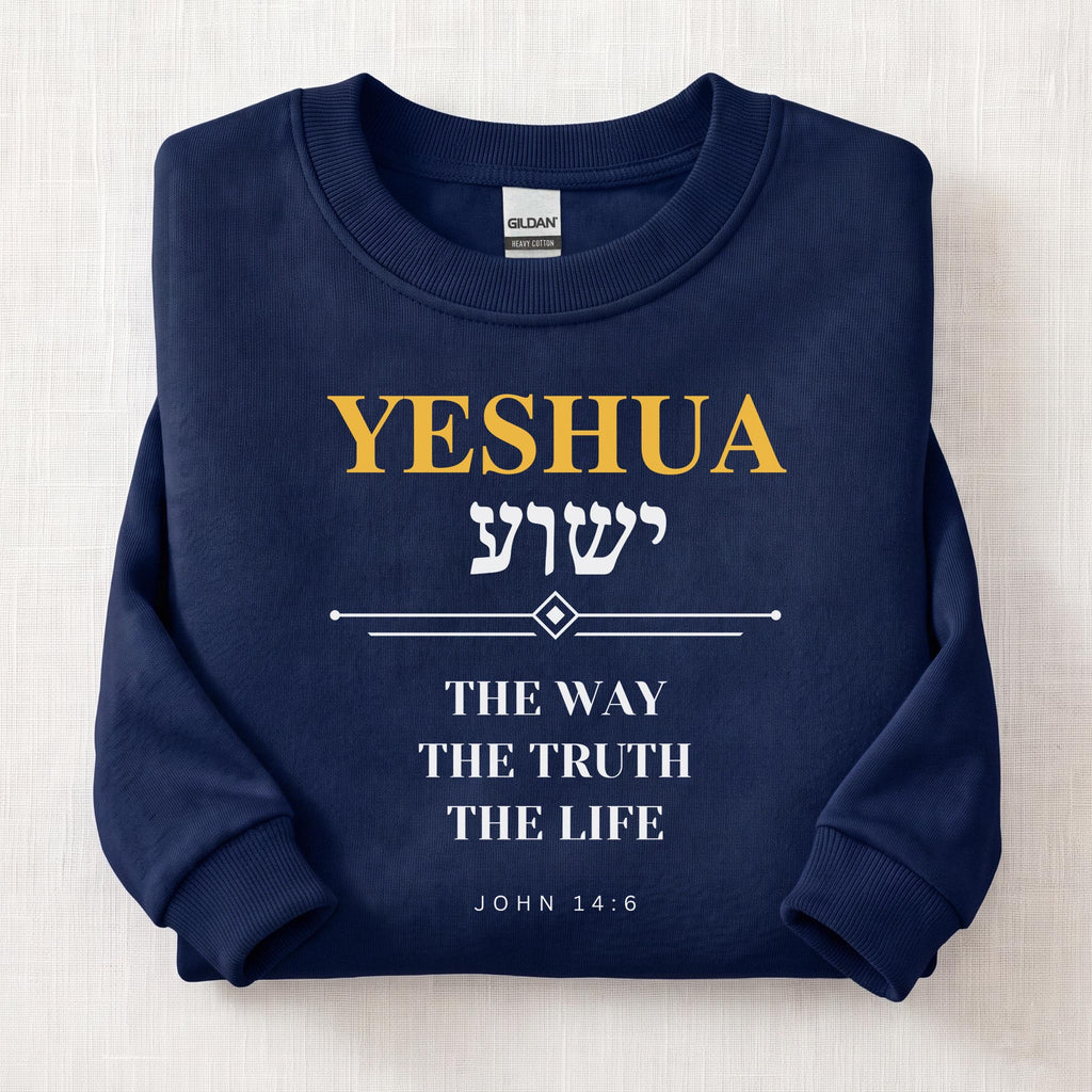 Yeshua The Way The Truth Sweatshirt — Navy
