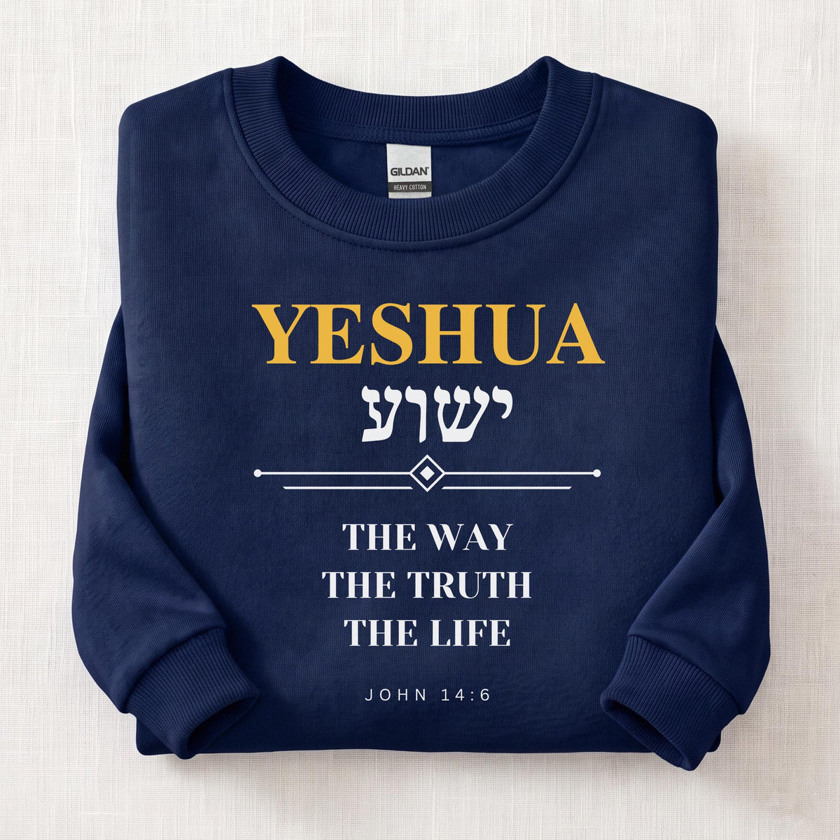 Yeshua The Way The Truth Sweatshirt — Navy