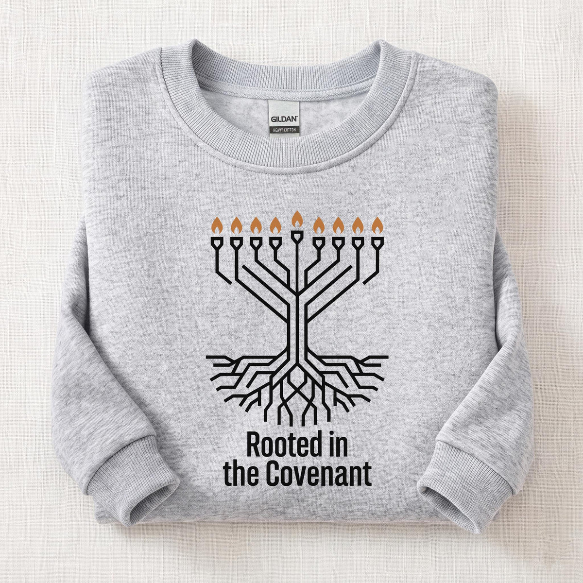Rooted In Convienent Tree Sweatshirt — Ash