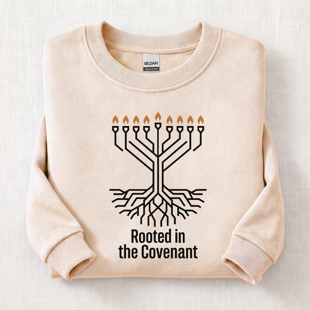 Rooted In Convienent Tree Sweatshirt — Sand