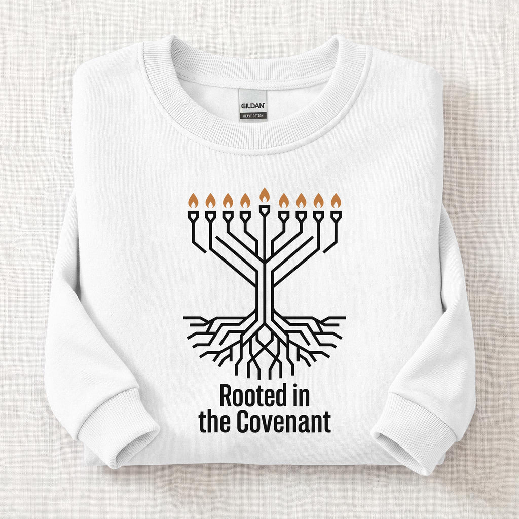 Rooted In Convienent Tree Sweatshirt — White