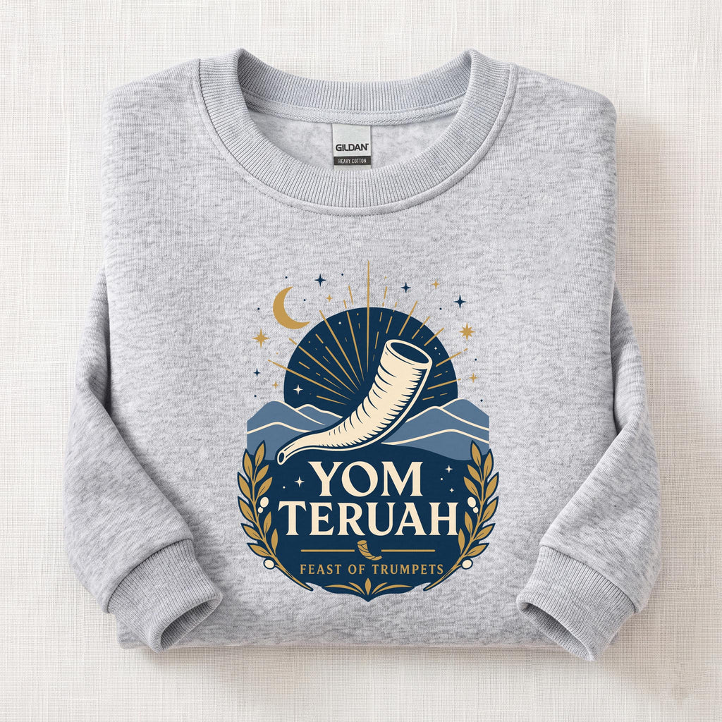 Feast Of Trumpets Sweatshirt — Ash