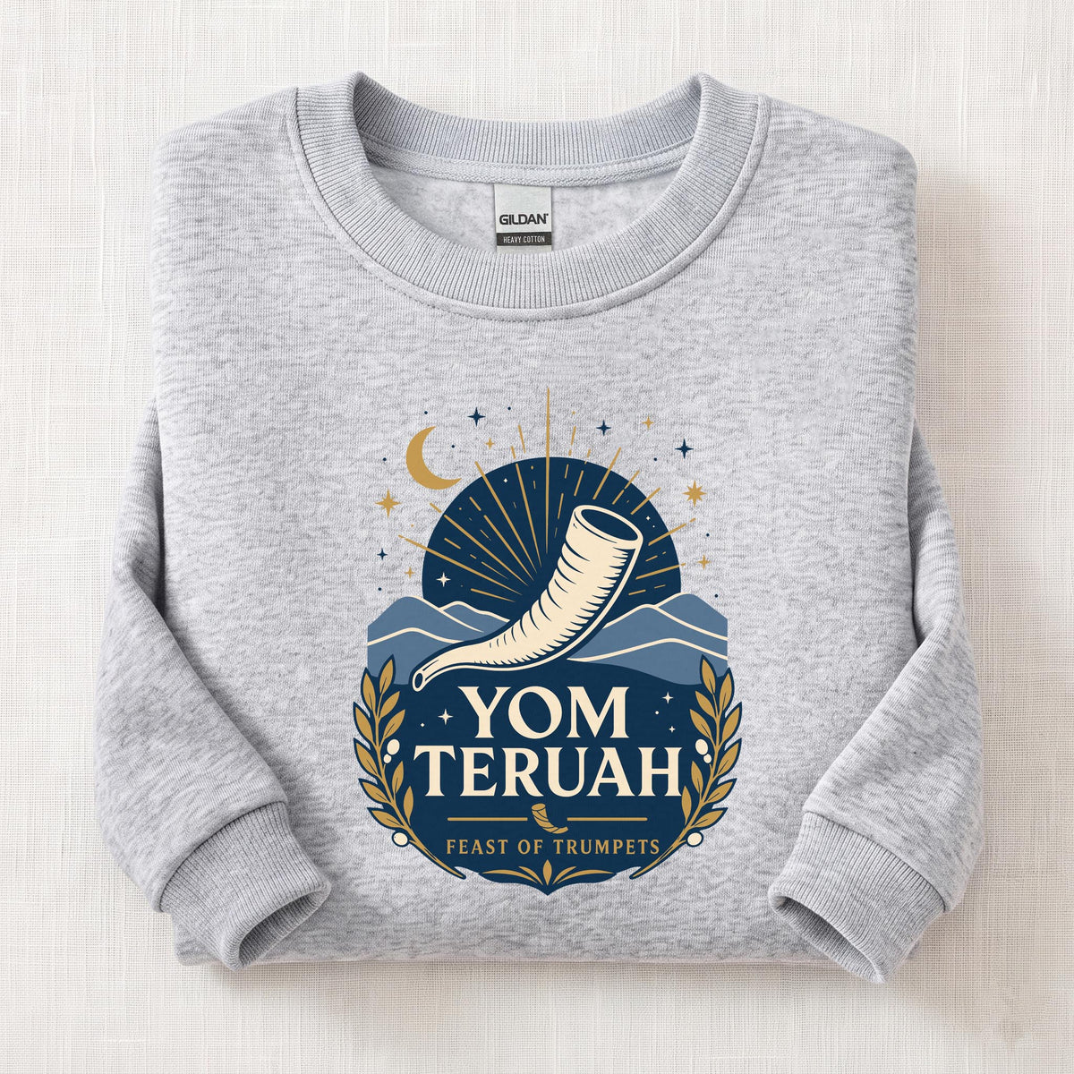 Feast Of Trumpets Sweatshirt — Ash
