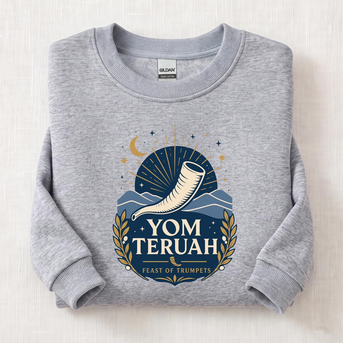 Feast Of Trumpets Sweatshirt — Sport Grey