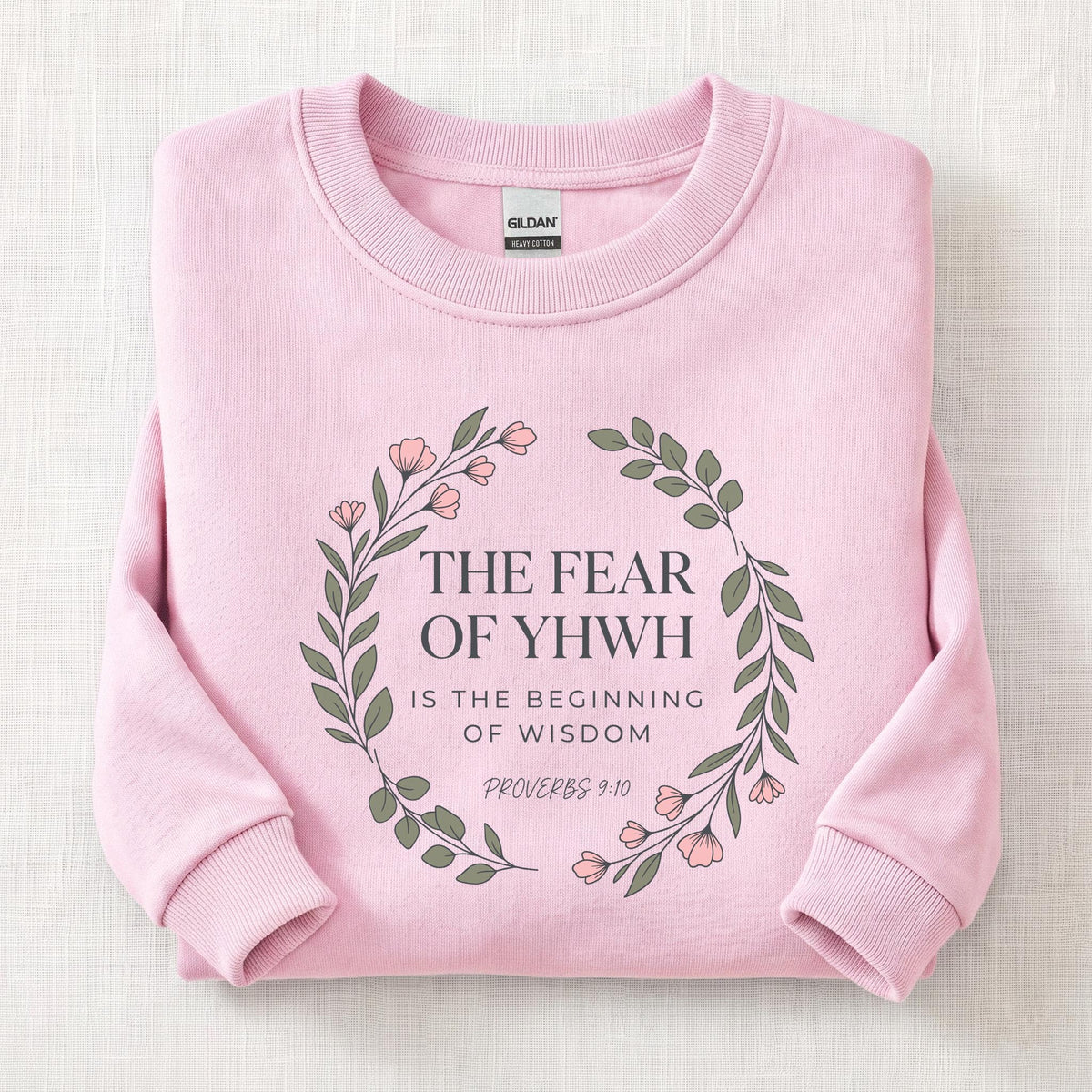 The Fear Of YHWH Sweatshirt — Light Pink