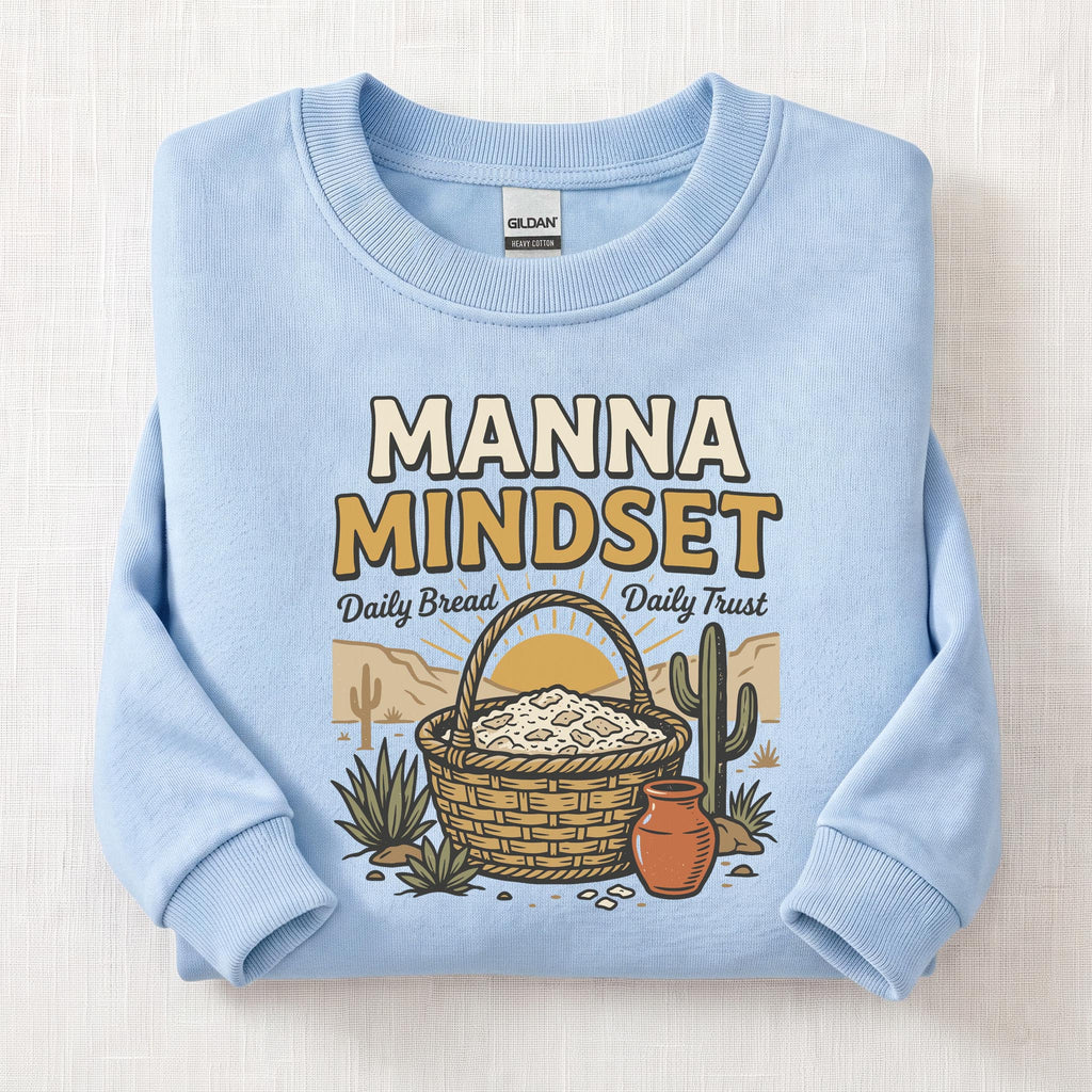 Manna Mindset Sweatshirt — Light Blue