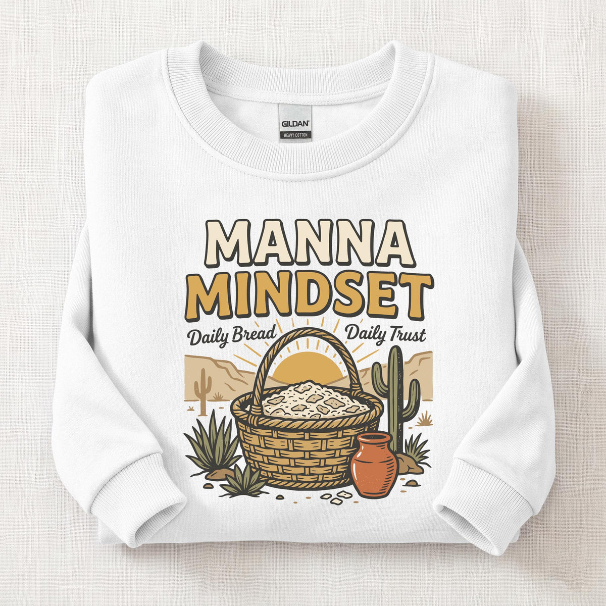 Manna Mindset Sweatshirt — White