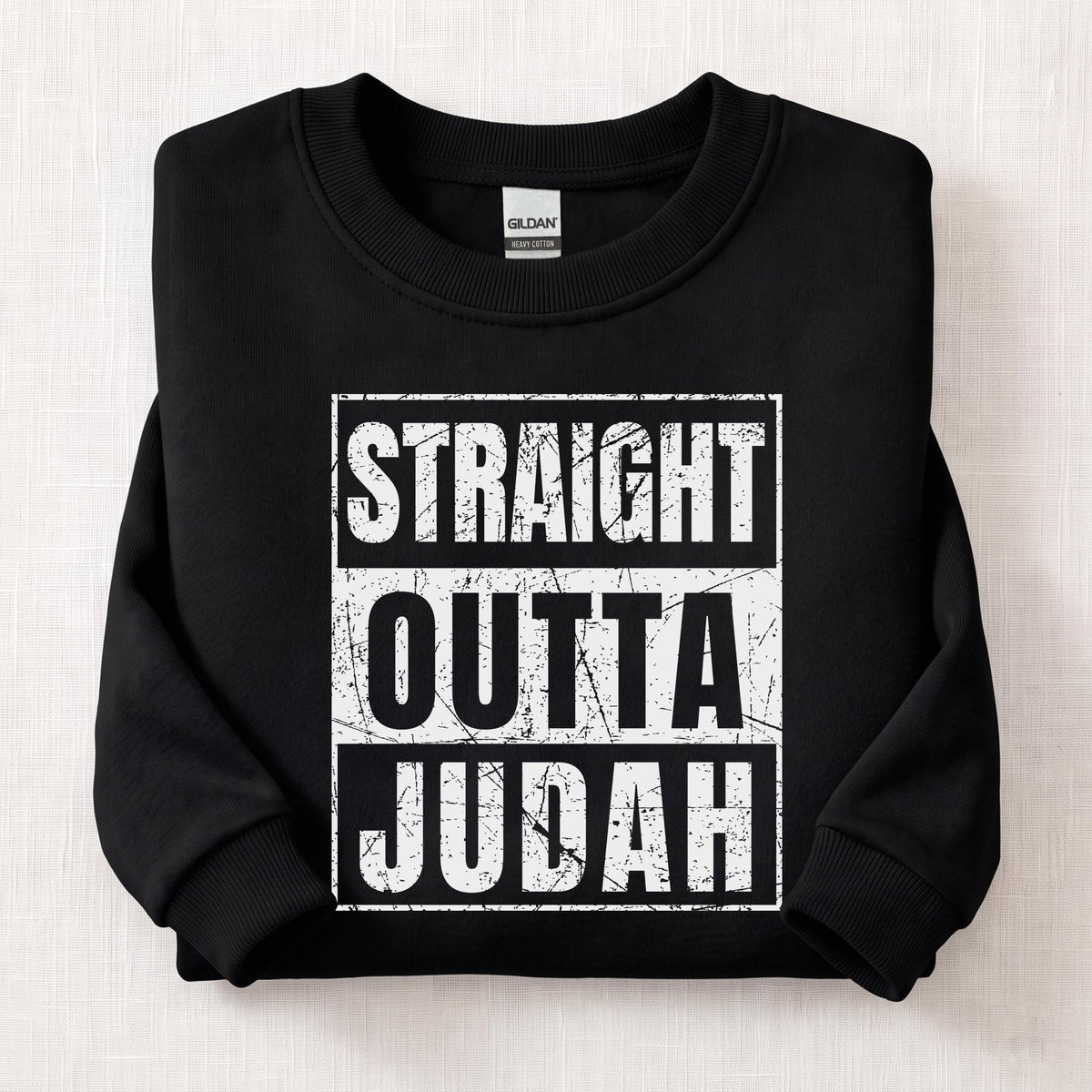 Straight Outta Judah Sweatshirt — Black
