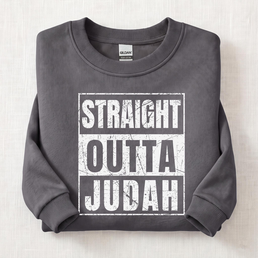Straight Outta Judah Sweatshirt — Charcoal