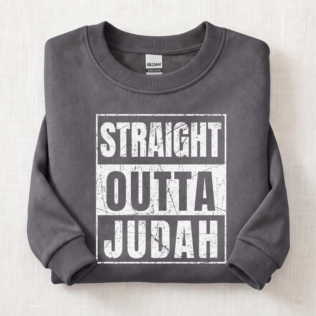 Straight Outta Judah Sweatshirt — Charcoal