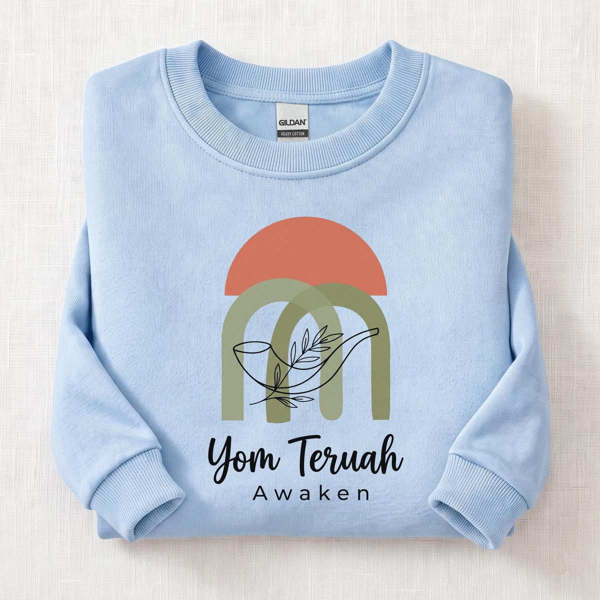 Yom Teruah Awaken Sweatshirt — Light Blue