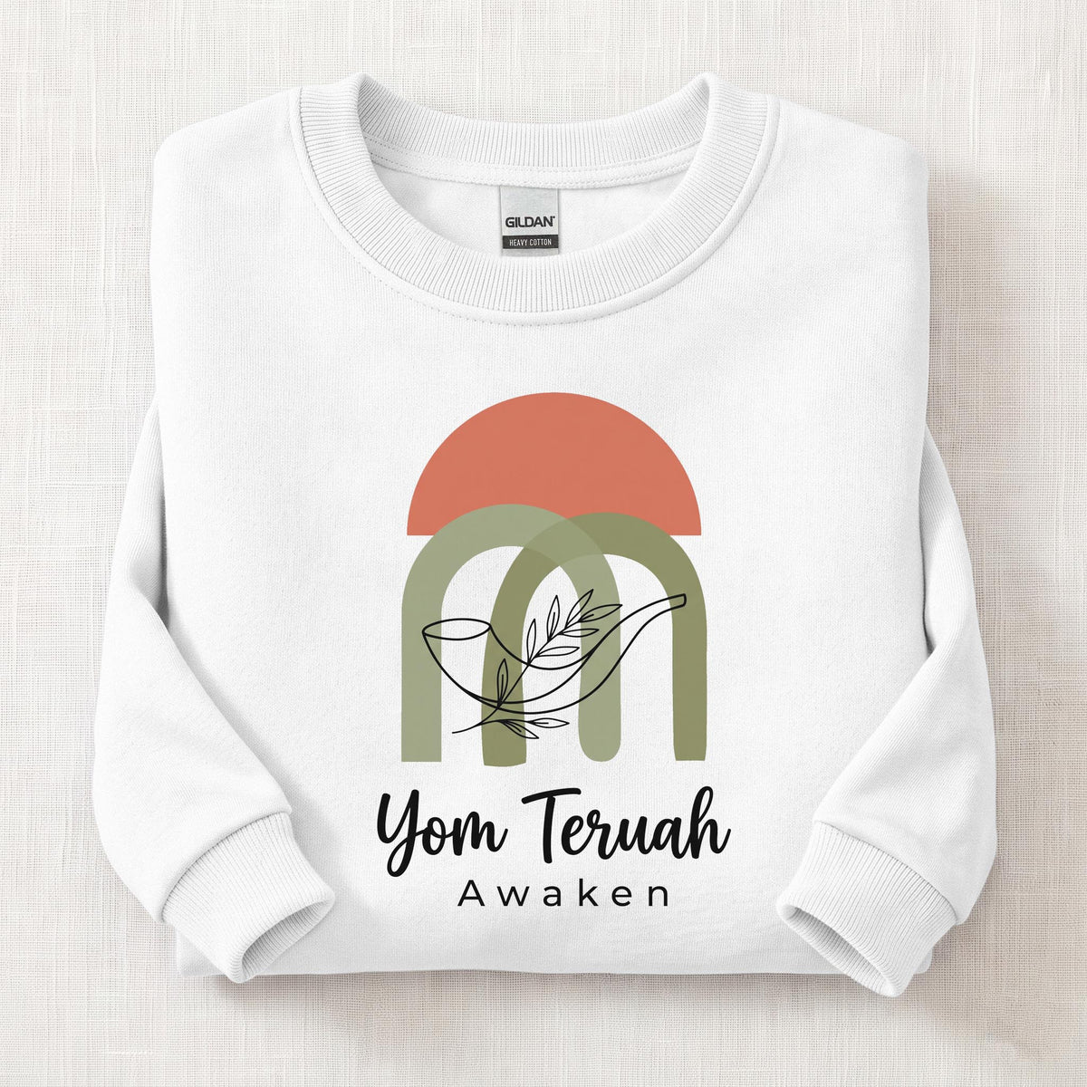 Yom Teruah Awaken Sweatshirt — White