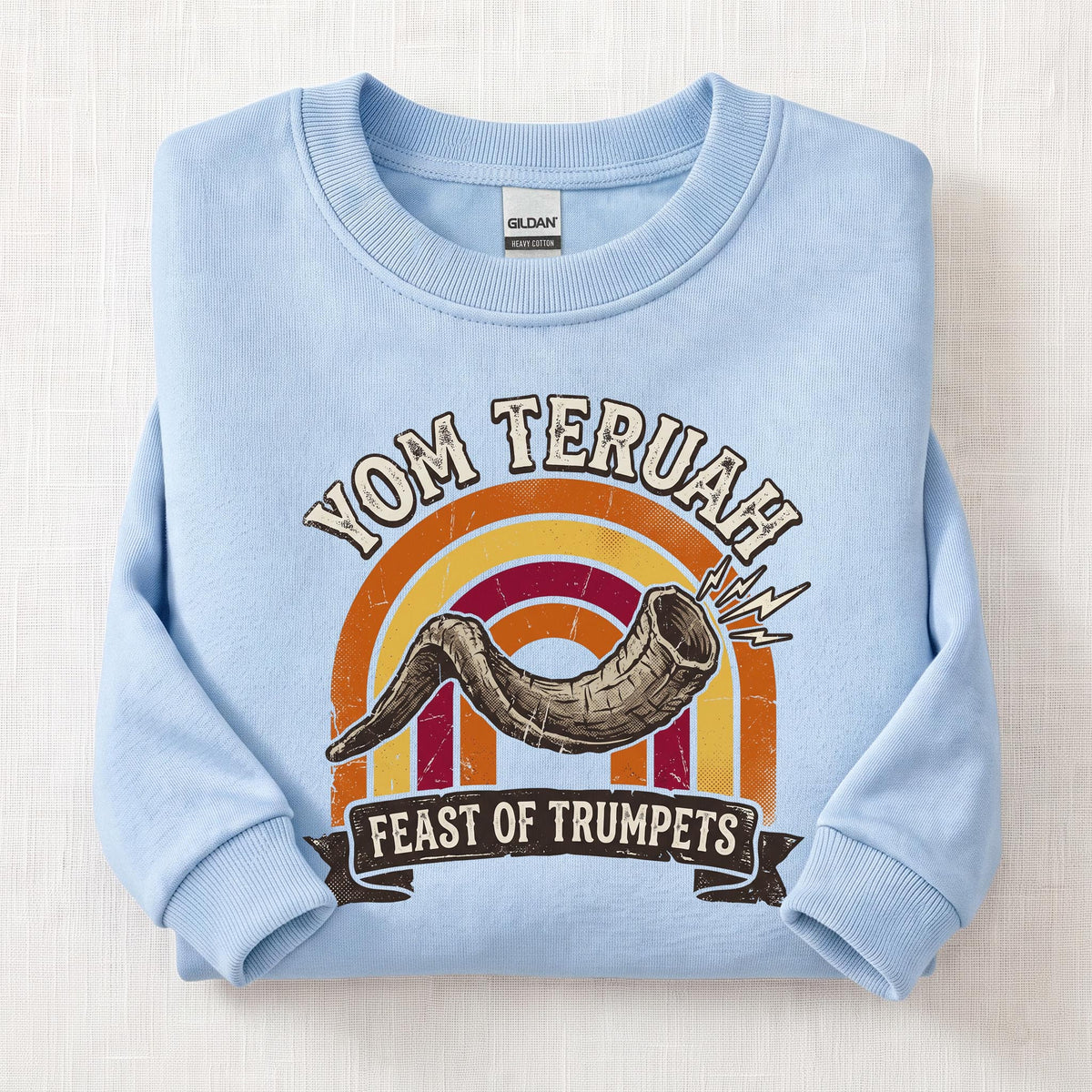 Feast Yom Teruah Sweatshirt — Light Blue