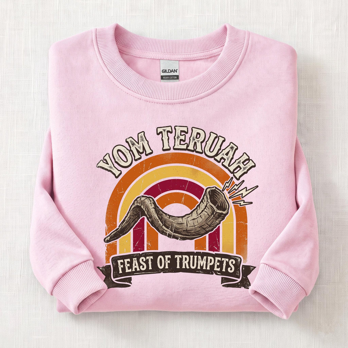 Feast Yom Teruah Sweatshirt — Light Pink