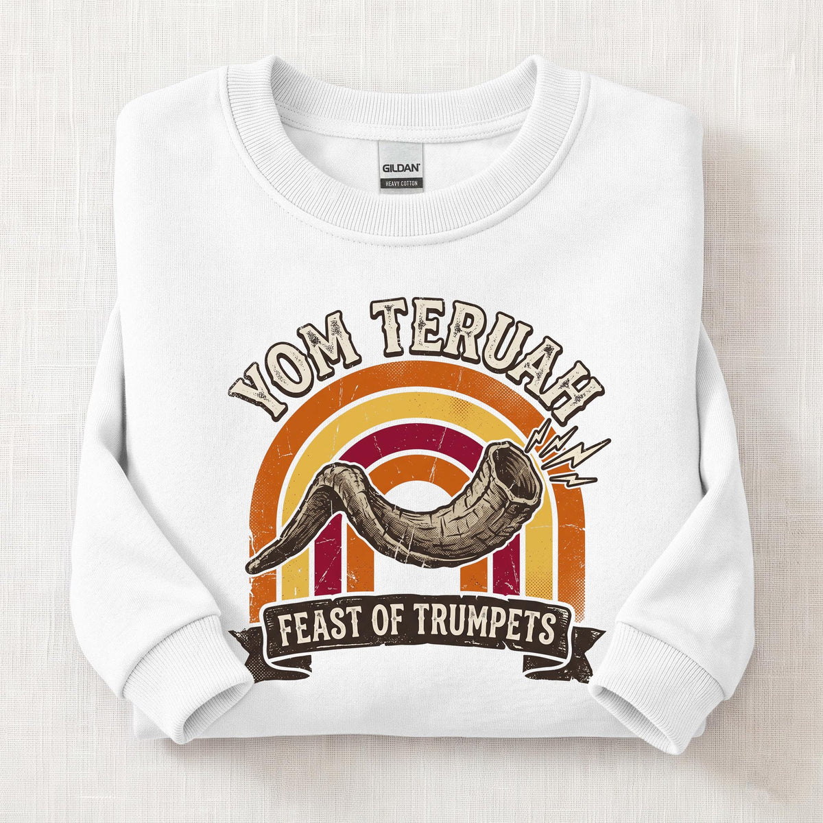 Feast Yom Teruah Sweatshirt — White
