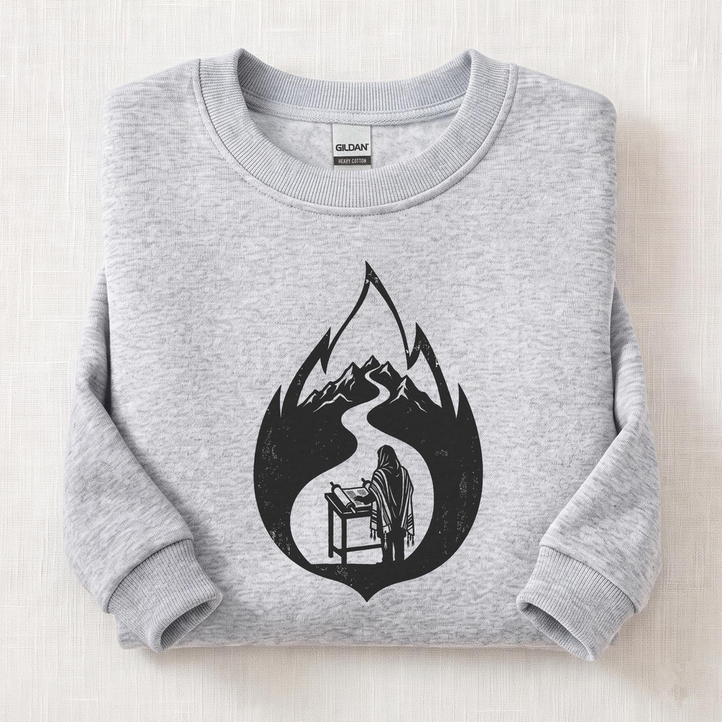 Torah Path Sweatshirt — Ash