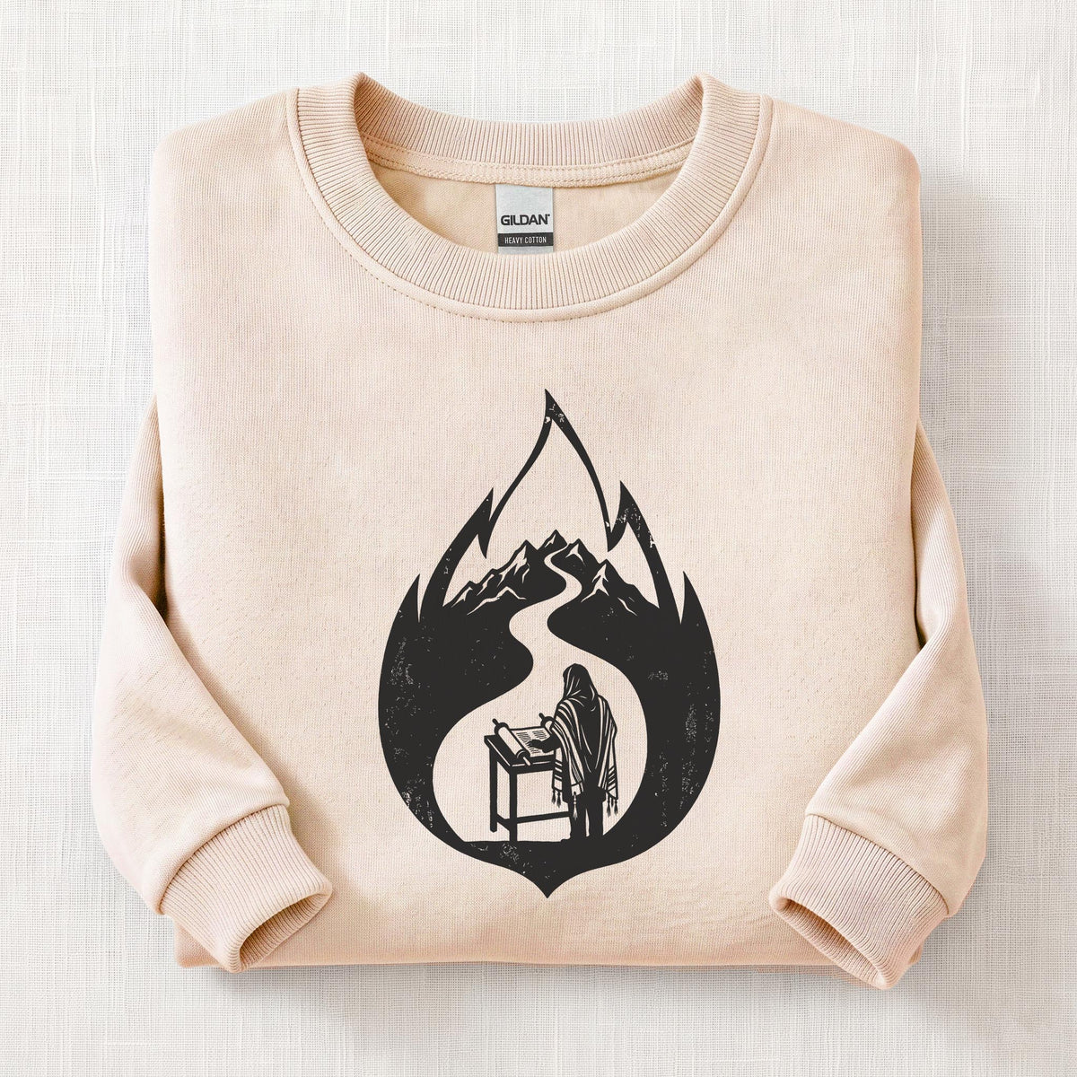 Torah Path Sweatshirt — Sand