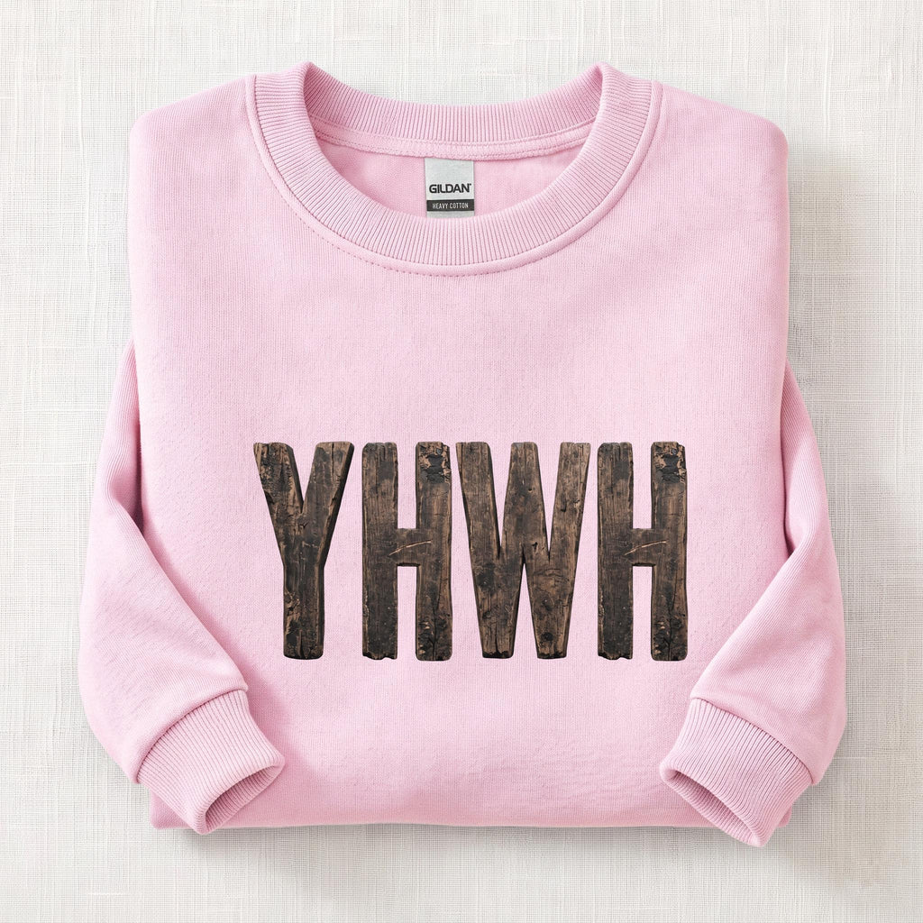 YHWH Sweatshirt — Light Pink