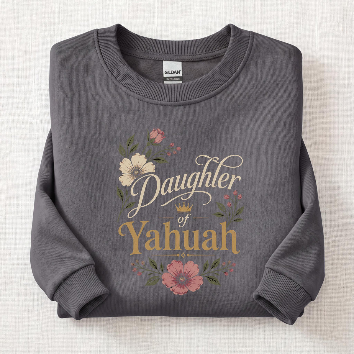 Daughter Of Yahuah Woman Sweatshirt — Charcoal