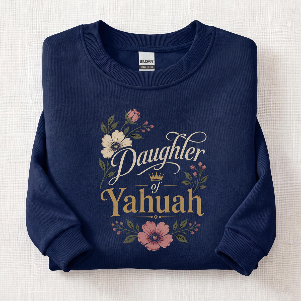 Daughter Of Yahuah Woman Sweatshirt — Navy