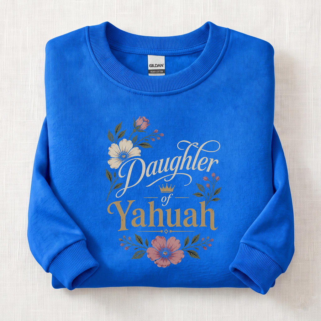 Daughter Of Yahuah Woman Sweatshirt — Royal